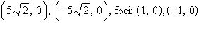 <strong>Find the vertices and foci of the ellipse given by the equation. </strong> A)vertices: B)vertices: C)vertices: D)vertices: E)vertices: