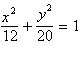<strong>Find the equation in standard form of an ellipse with center at (0, 0)minor axis of length 24, and foci at (0, -16)and (0, 16).</strong> A) B) C) D) E)