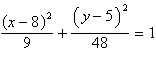 <strong>Find the equation in standard form of the ellipse with center (8, 5), minor axis parallel to the x -axis and of length 6, and that passes through point (9.5, 11).</strong> A) B) C) D) E)