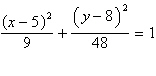<strong>Find the equation in standard form of the ellipse with center (8, 5), minor axis parallel to the x -axis and of length 6, and that passes through point (9.5, 11).</strong> A) B) C) D) E)
