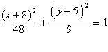 <strong>Find the equation in standard form of the ellipse with center (8, 5), minor axis parallel to the x -axis and of length 6, and that passes through point (9.5, 11).</strong> A) B) C) D) E)