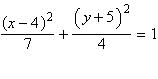 <strong>Find the equation in standard form of the ellipse, given the information provided. vertices , foci at </strong> A) B) C) D) E)