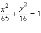 <strong>Use the eccentricity of the ellipse to find its equation in standard form. eccentricity , major axis of length 18 on the x -axis, center at </strong> A) B) C) D) E)