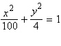 <strong>Use the eccentricity of the ellipse to find its equation in standard form. foci at , eccentricity </strong> A) B) C) D) E)