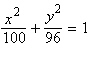 <strong>Use the eccentricity of the ellipse to find its equation in standard form. foci at , eccentricity </strong> A) B) C) D) E)