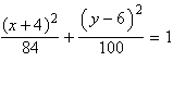 <strong>Use the eccentricity of the ellipse to find its equation in standard form. eccentricity , foci at </strong> A) B) C) D) E)