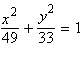 <strong>Use the eccentricity of the ellipse to find its equation in standard form. eccentricity , major axis of length 28 on the y -axis, center at (0, 0)</strong> A) B) C) D) E)