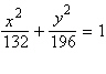 <strong>Use the eccentricity of the ellipse to find its equation in standard form. eccentricity , major axis of length 28 on the y -axis, center at (0, 0)</strong> A) B) C) D) E)