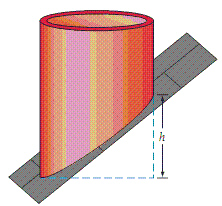 <strong>A circular vent pipe with a diameter of 8.5 inches is placed on a roof that has a slope of as shown in the figure below. The intersection of the vent pipe and the roof is an ellipse. To the nearest hundredth of an inch, what are the lengths of the major and minor axes?</strong> A)22.89 inches and 4.25 inches B)9.15 inches and 4.25 inches C)9.15 inches and 8.50 inches D)4.25 inches and 3.40 inches E)8.50 inches and 3.40 inches