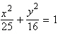 <strong>Find the equation in standard form of an ellipse with foci that passes through the point .</strong> A) B) C) D) E)