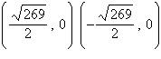 <strong>Find the vertices, foci, and asymptotes for the hyperbola given by the equation. </strong> A)vertices: , foci: , asymptotes: B)vertices: , foci: , asymptotes: C)vertices: , foci: , asymptotes: D)vertices: , foci: , asymptotes: E)vertices: , foci: , asymptotes: