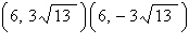 <strong>Find the center, vertices, foci, and asymptotes for the hyperbola given by the equation. </strong> A)center: (0, 6), vertices: (6, 6)(6, - 6), foci: asymptotes: B)center: (0, 6), vertices: (0, 12)(0, 0), foci: , asymptotes: C)center: (0, - 6), vertices: (6, 6)(6, - 6), foci: asymptotes: D)center: (6, 0), vertices: (12, 0)( - 12, 0), foci: asymptotes: E)center: (6, 0), vertices: (6, 6)(6, - 6), foci: asymptotes: