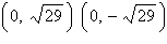 <strong>Find the vertices, foci, and asymptotes for the hyperbola given by the equation. </strong> A)vertices: , foci: , asymptotes: B)vertices: , foci: , asymptotes: C)vertices: , foci: , asymptotes: D)vertices: , foci: , asymptotes: E)vertices: , foci: , asymptotes: