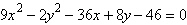<strong>Use the quadratic formula to solve for y in terms of x . Then use a graphing utility to graph the equation. </strong> A) B) C) D) E)
