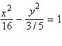 <strong>Find the equation in standard form of the hyperbola that satisfies the stated conditions, if it exists. vertices and , passing through </strong> A) B) C)does not exist D) E)