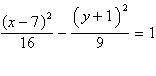 <strong>Find the equation in standard form of the hyperbola with an asymptote slope of and foci (2, 1)and (12, 1).</strong> A) B) C) D) E)