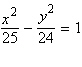 <strong>Use the definition of a hyperbola to find the equation of the hyperbola in standard form. foci (7, 0)and ( - 7, 0); passes through the point </strong> A) B) C) D) E)