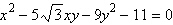 <strong>Use the Conic Identification Theorem to identify the graph of the equation as a parabola, an ellipse, or a hyperbola. </strong> A)Hyperbola B)Parabola C)Ellipse