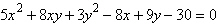 <strong>Use the Conic Identification Theorem to identify the graph of the equation as a parabola, an ellipse, or a hyperbola. </strong> A)Hyperbola B)Parabola C)Ellipse