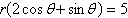 Find a rectangular form of the equation .