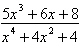 <strong>Find the partial fraction decomposition of the rational expression below. </strong> A) B) C) D) E)