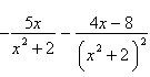 <strong>Find the partial fraction decomposition of the rational expression below. </strong> A) B) C) D) E)