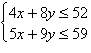 <strong>Minimize with the constraints Round answer to the nearest hundredth.</strong> A)45.89 B)70.80 C)78.00 D)48.00 E)45.50