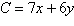 <strong>Minimize with the constraints </strong> A)59 B)52 C)41 D)44 E)56