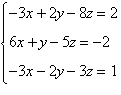 <strong>Write the augmented matrix of the system of equations below. </strong> A) B) C) D) E)