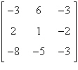 <strong>Write the augmented matrix of the system of equations below. </strong> A) B) C) D) E)