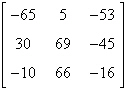 <strong>Use the matrix capabilities of a graphing utility to find AB , if possible. </strong> A) B) C) D) E)not possible