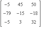 <strong>Use the matrix capabilities of a graphing utility to find AB , if possible. </strong> A) B) C) D) E)not possible