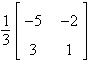 <strong>Find the inverse of the matrix .</strong> A) B) C) D) E)