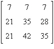 <strong>Find the inverse of the matrix .</strong> A) B) C) D) E)