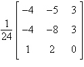 <strong>Use the matrix capabilities of a graphing utility to find the inverse of the matrix (if it exists).</strong> A)does not exist B) C) D) E)