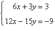 <strong>Solve the system of linear equations using an inverse matrix.</strong> A) B) C) D) E)