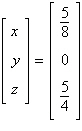 <strong>Solve the system of linear equations using an inverse matrix.</strong> A) B) C) D) E)