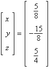 <strong>Solve the system of linear equations using an inverse matrix.</strong> A) B) C) D) E)