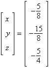 <strong>Solve the system of linear equations using an inverse matrix.</strong> A) B) C) D) E)