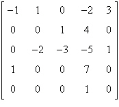 <strong>Use the matrix capabilities of a graphing utility to find the determinant of the matrix .</strong> A)-10 B)4 C)-12 D)-6 E)7