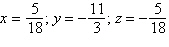 <strong>Use Cramer s Rule to solve the following system of linear equations: </strong> A) B) C) D) E)