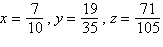 <strong>Use Cramer s Rule to solve the following system of linear equations: </strong> A) B) C) D) E)