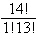 <strong>Evaluate the factorial expression. </strong> A)3432 B)1 C)2002 D)14 E)1001