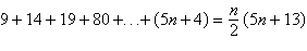 Use mathematical induction to prove the formula for every positive integer n . Show all your work.