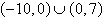 <strong>Write in interval notation.</strong> A) B) C) D) E)
