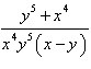 <strong>Simplify the following algebraic fraction. Write the answer with positive exponents. </strong> A) B) C) D) E)