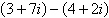 <strong>Simplify and write the following complex number in standard form. </strong> A) B) C) D) E)