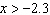 <strong>The graphs of and are shown below. Find the value(s) of x for which . </strong> A) B) C) D) E)