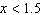 <strong>The graphs of and are shown below. Find the value(s) of x for which . </strong> A) B) C) D) E)