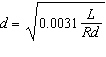 <strong>The resistance R of a wire (in ohms) is related to its length L (in meters) and its diameter d (in meters) by the formula . Find a formula for d .</strong> A) B) C) D) E)
